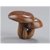Image 4 : A wood netsuke of mushrooms.
