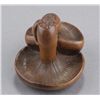 Image 7 : A wood netsuke of mushrooms.