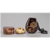 Image 1 : A group of three netsuke, various materials.