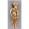 Image 1 : An ivory netsuke of a Mongolian.