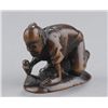 Image 7 : A group of two wood netsuke.