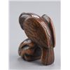 Image 4 : A wood netsuke of falcon.