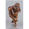 Image 4 : A wood netsuke of sumo wrestlers.