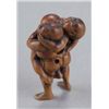 Image 5 : A wood netsuke of sumo wrestlers.