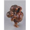 Image 8 : A wood netsuke of sumo wrestlers.