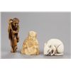 Image 1 : Group of three ivory netsuke.