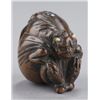 Image 8 : Group of three wood netsuke.