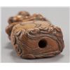 Image 5 : A boxwood netsuke of Raiden.