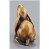 Image 3 : An ivory netsuke of hare.