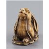 Image 5 : An ivory netsuke of hare.