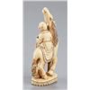 Image 3 : An ivory netsuke of a horse and two karako.