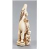 Image 5 : An ivory netsuke of a horse and two karako.