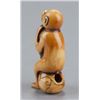 Image 3 : A group of three netsuke of monkeys, various mater