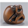 Image 6 : A group of three netsuke of monkeys, various mater