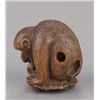 Image 2 : A boxwood netsuke of a monkey atop a tortoise.