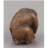 Image 3 : A boxwood netsuke of a monkey atop a tortoise.