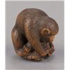 Image 4 : A boxwood netsuke of a monkey atop a tortoise.