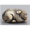 Image 5 : A group of three ivory netsuke of dogs.