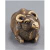 Image 2 : An ivory netsuke of a pregnant cow.