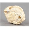 Image 1 : An ivory netsuke of a sea bream.