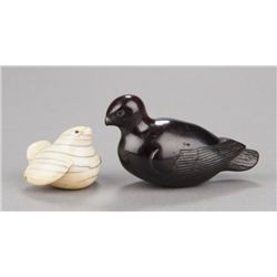 A group of two netsuke.