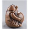 Image 4 : A wood netsuke of Tanuki.