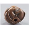 Image 5 : A wood netsuke of Tanuki.