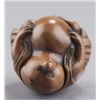 Image 6 : A wood netsuke of Tanuki.