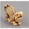 Image 2 : An Ivory netsuke of a baku.