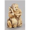 Image 1 : An ivory netsuke of Shojo.