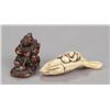 Image 1 : A group of two netsuke.