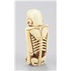 Image 3 : An ivory netsuke of a skeleton.
