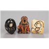 Image 1 : A group of three Daruma netsuke.