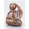 Image 3 : A wood netsuke of a mendicant.