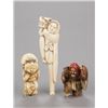 Image 1 : A group of three netsuke.