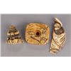 Image 1 : A group of three ivory netsuke.