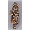 Image 1 : A boxwood netsuke of a Dutchman.