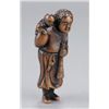 Image 1 : A boxwood netsuke of a foreigner.