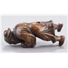 Image 5 : A wood netsuke of a Mongolian man.