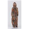 Image 1 : A wood netsuke of a Mongolian man.