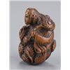 Image 8 : A group of two netsuke, various materials.