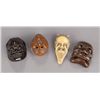 Image 1 : A group of four mask netsuke.