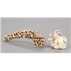Image 1 : A group of two ivory netsuke.