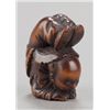 Image 10 : A group of three netsuke, various materials.