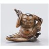 Image 8 : A group of two netsuke, various materials.