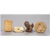 Image 1 : A group of four netsuke, various materials.