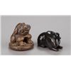 Image 1 : A group of two netsuke, various materials.