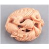 Image 2 : A group of two netsuke, various material.