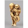 Image 3 : A group of five netsuke, various materials.