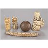 Image 1 : A group of five netsuke, various materials.